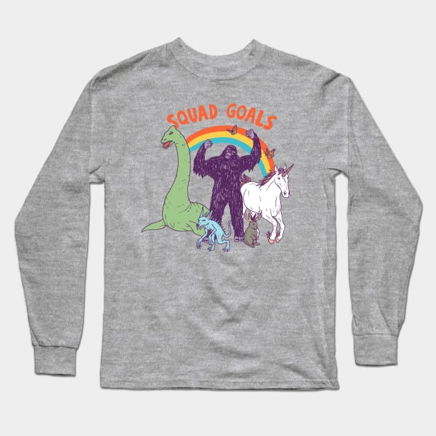 Squad Goals: Cryptids Long Sleeve T-Shirt by Hillary White Rabbit